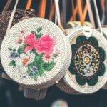 photo of assorted-color-and-pattern wicker bags